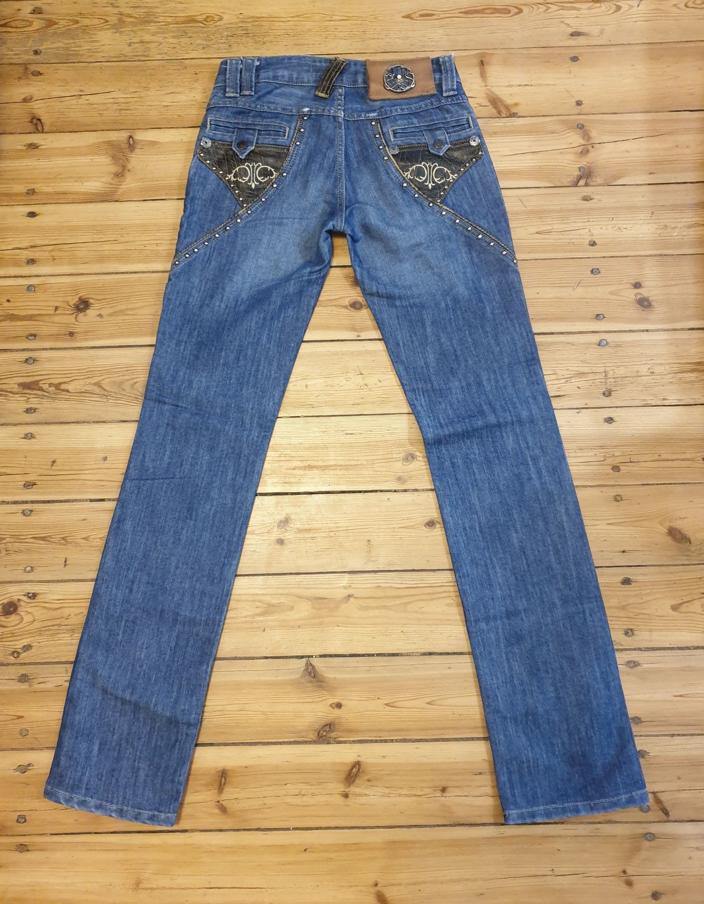 Damskie jeansy spodnie vintage dżinsy Just Cavalli rozmiar 27