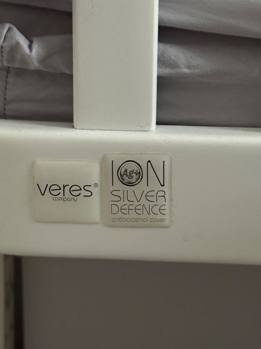 Ліжко дитяче Верес ЛД 5" Moнако біло-сірий