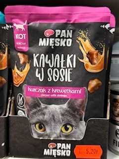 karma dla kota Pan mięsko saszetki GRUBY KOCUR zoologiczny rzeszów