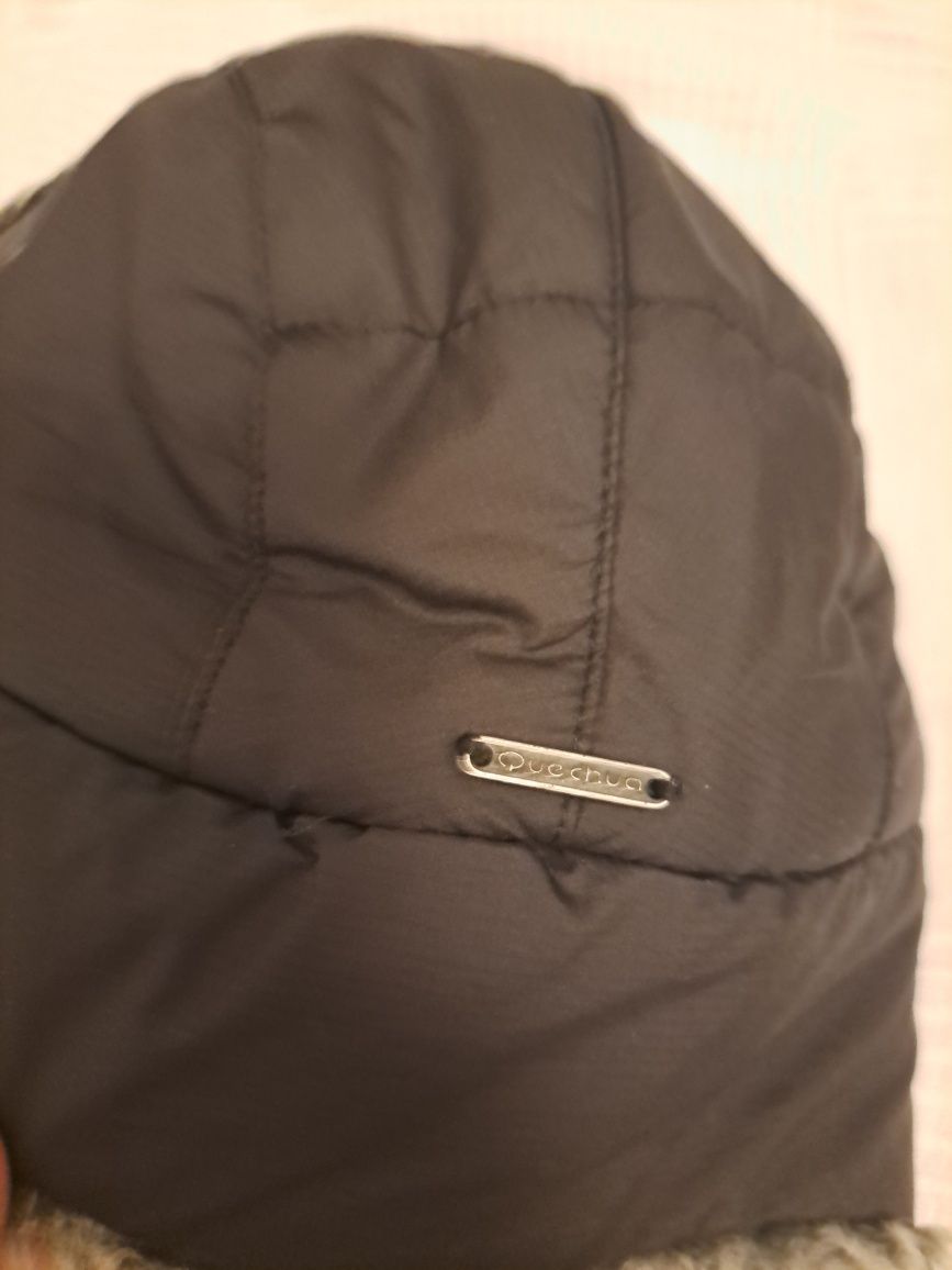 Czapka uszanka czarna quechua decathlon 54 56 cm