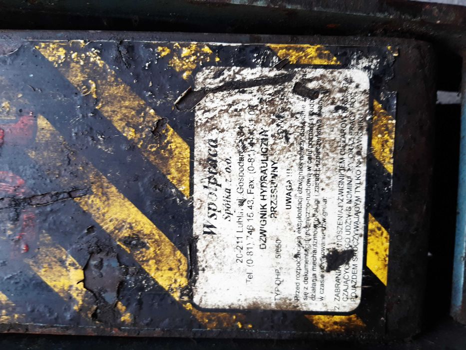 dźwignik hydrauliczny przesuwny DHP 5