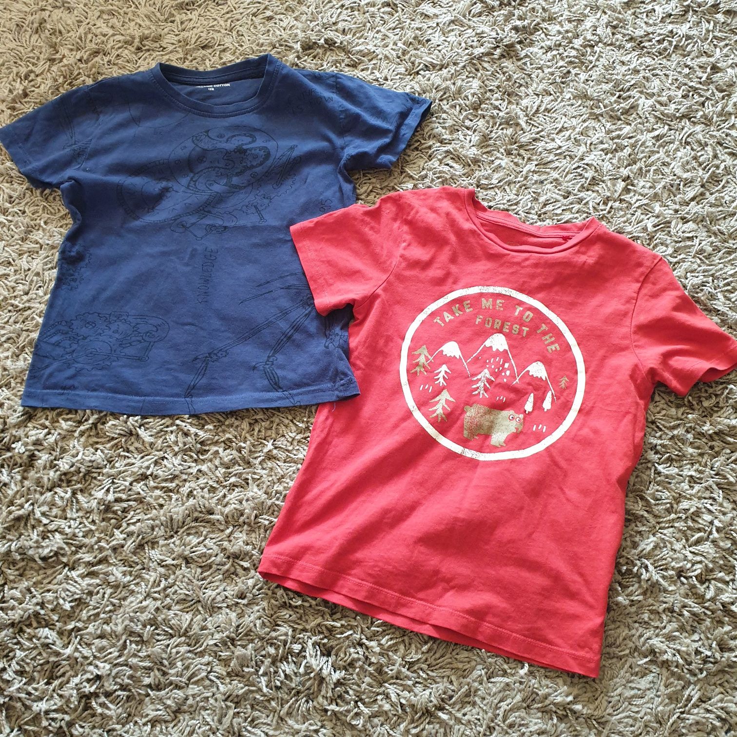 Bluzki Tshiert koszulki chłopięce rozmiar 122 rozmiar 116