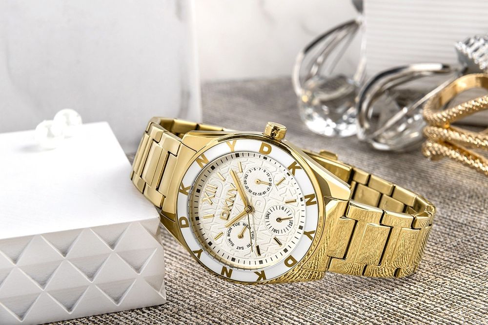 zegarek damski dkny chambers multi sport dk1l073m0025 + box