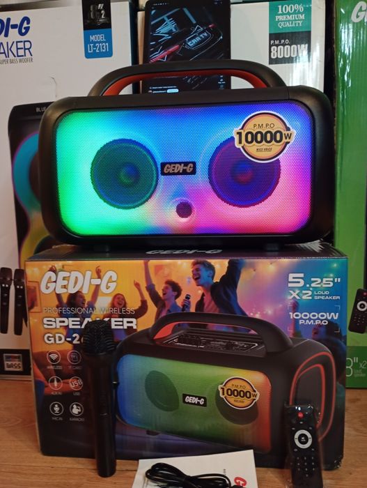 Караоке акустика Temeisheng-01(блютуз,SD,USB,FM) ПультДУ, микрофон