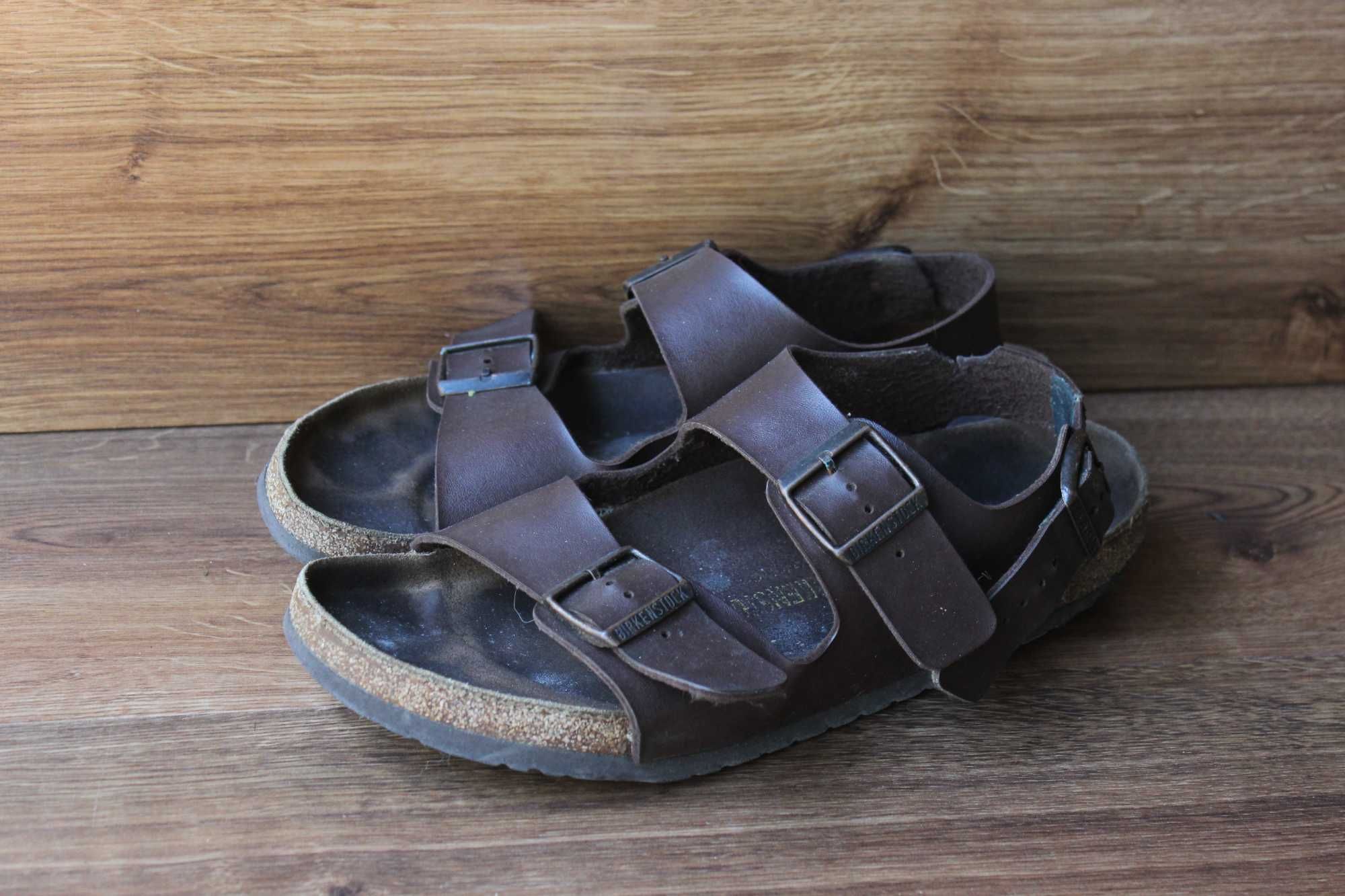 Birkenstock шкіряні сланци сандалі тапочки  розмір 42 43