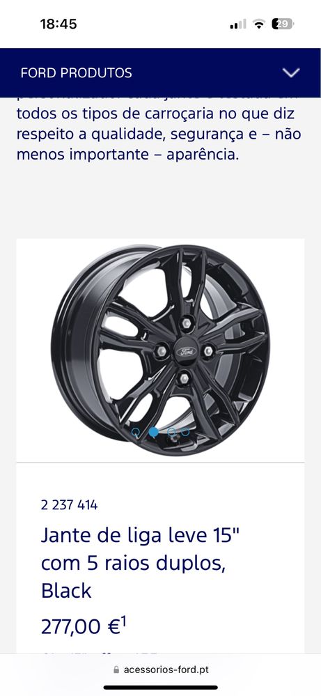 Jantes 15 Ford Fiesta 4X108