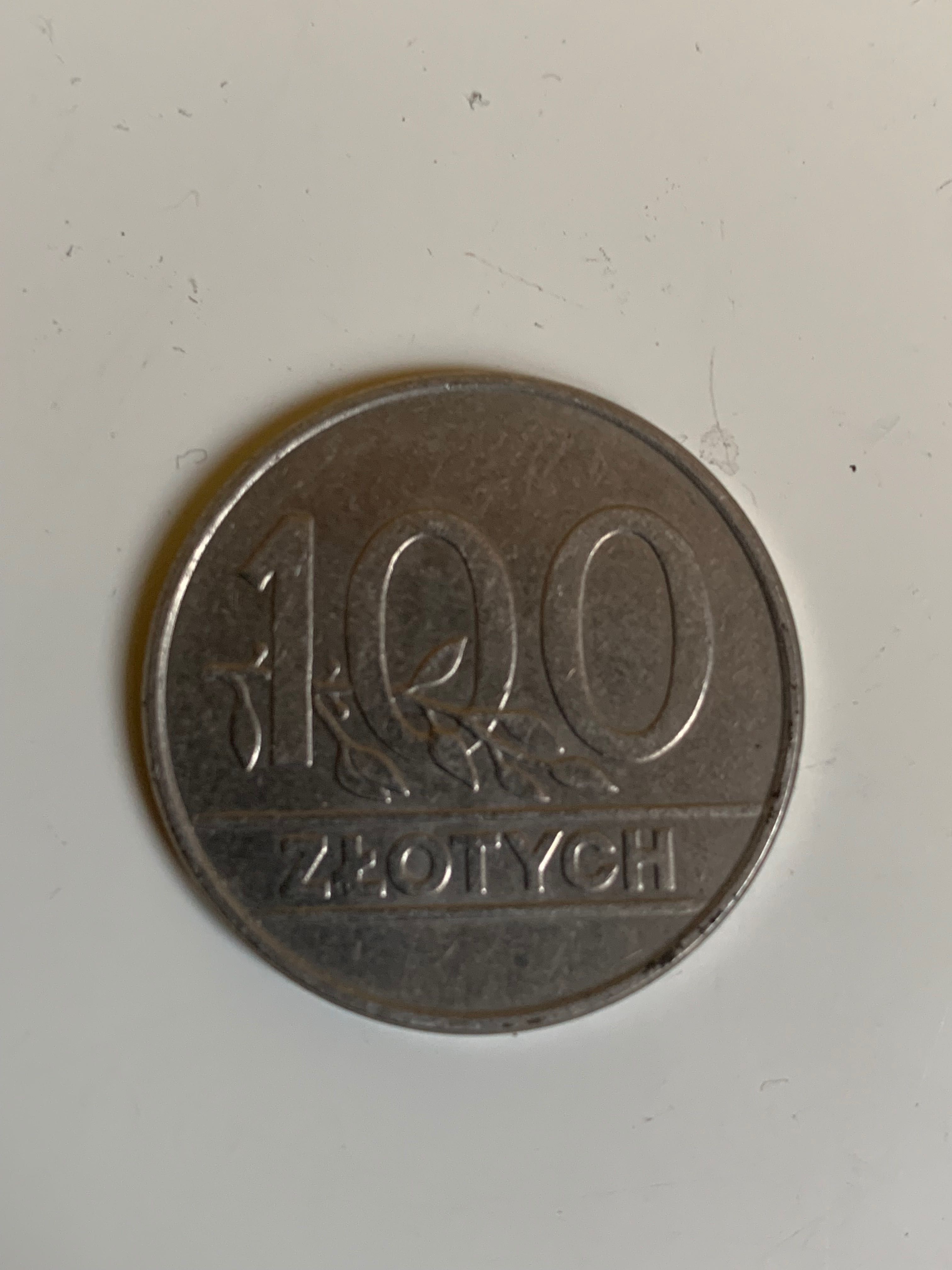 100 zł z 1990 r mennicze