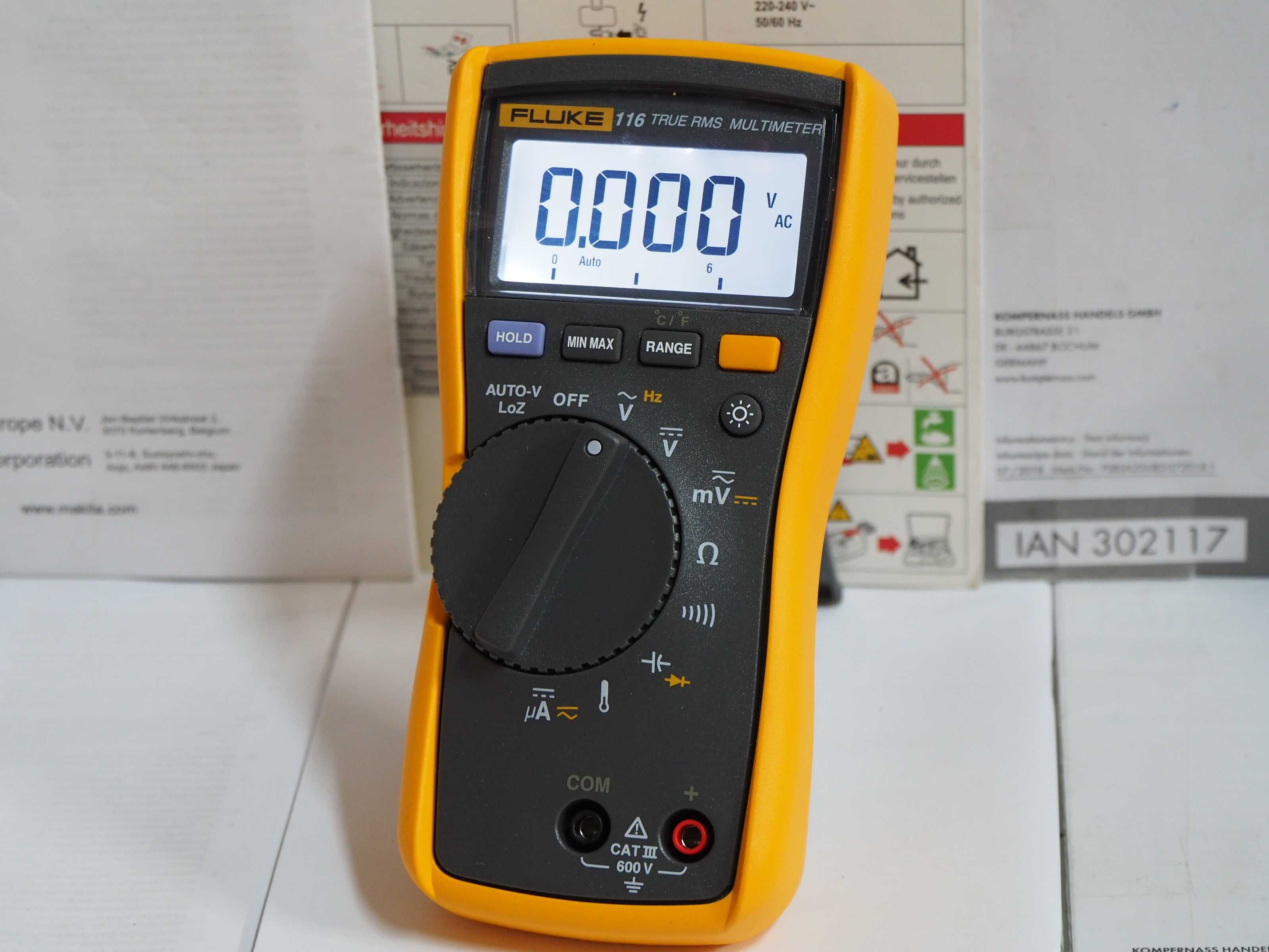 FLUKE 116 multimetr miernik elektroniczny uni tester kable flir volt