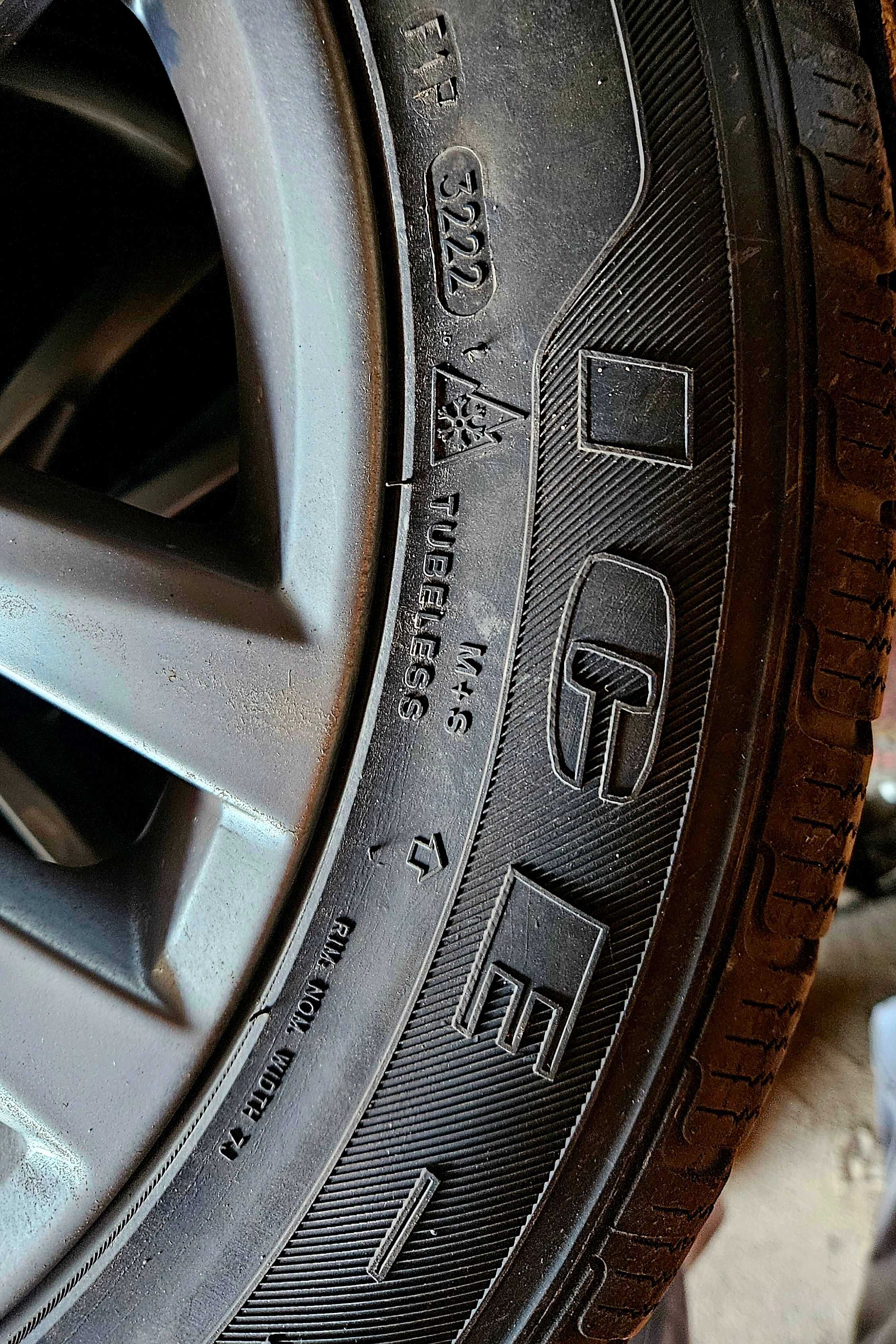 Sprzedam alufelgi z oponami zimowymi R17 215/55