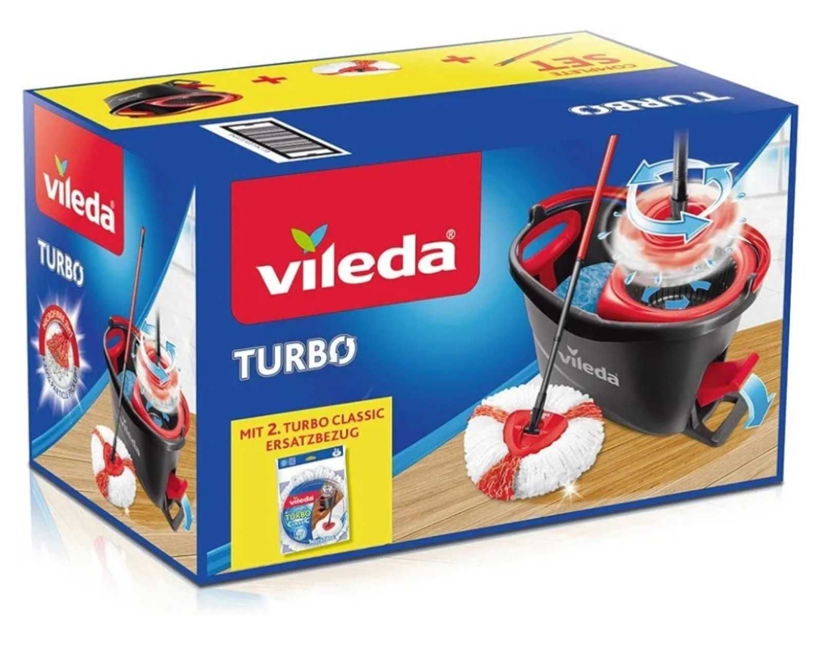 Набір для прибирання/швабра Vileda Turbo 2в1+1 додатковий моп