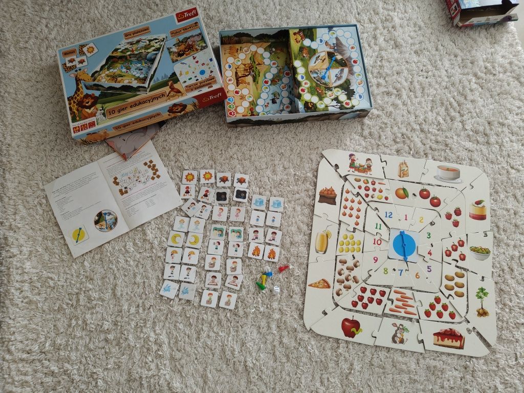 Zestaw puzzle Maxi gra trefl Pacynka książka memory Frozen gra