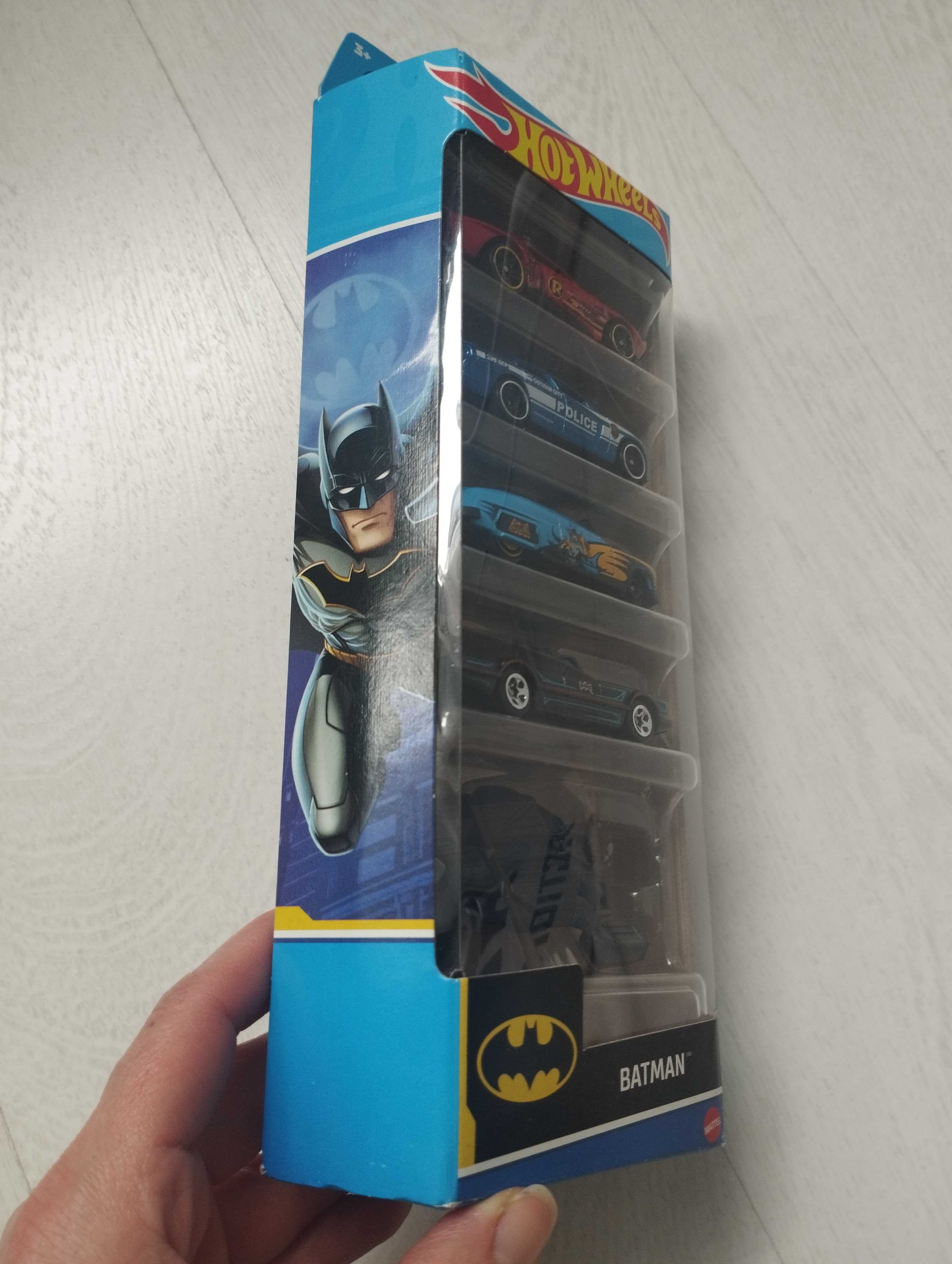 Autka Hot Wheels Batman zestaw 5 sztuk