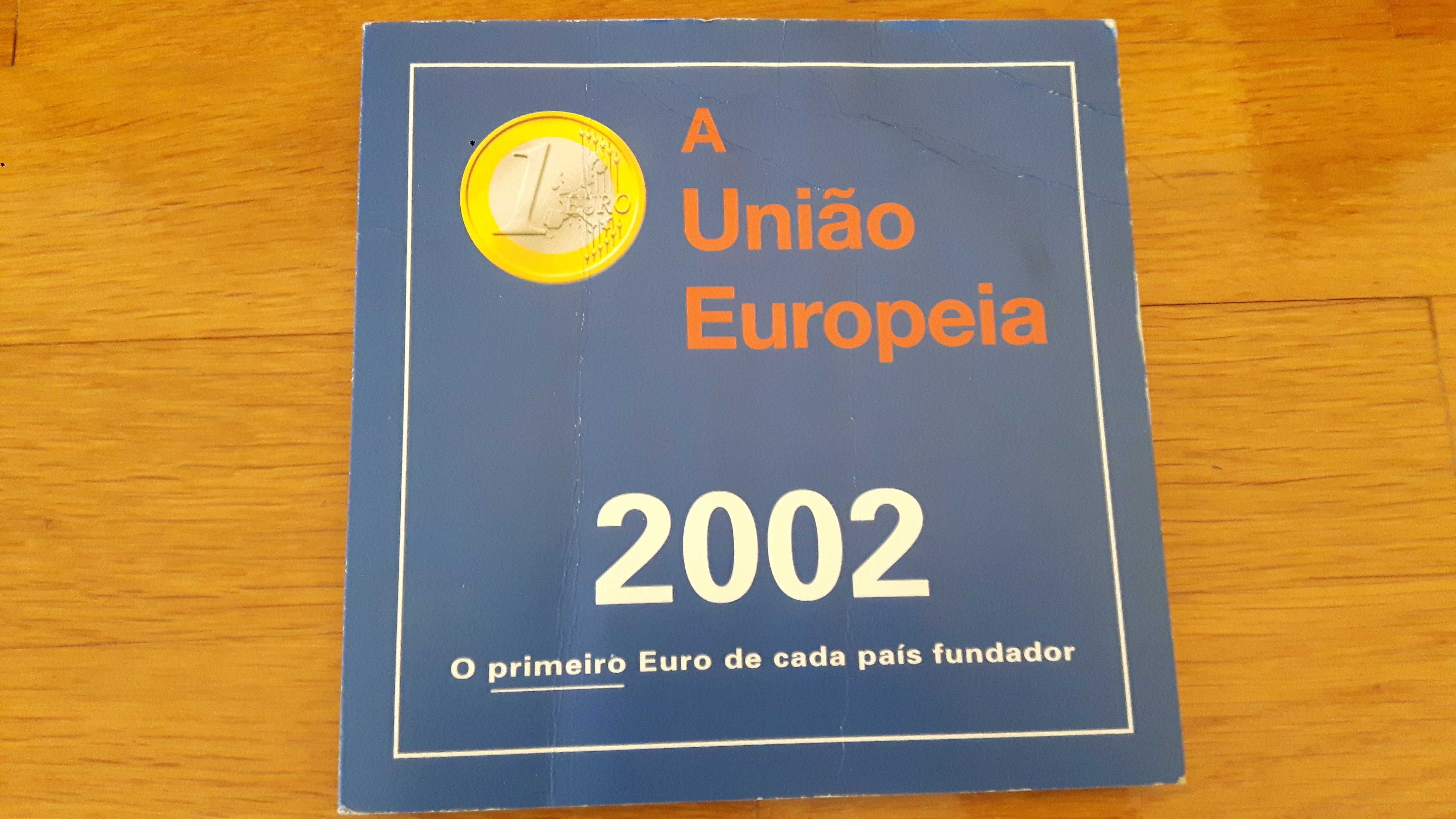 Coleção capa moedas fundadores zona euro e União europeia 2002