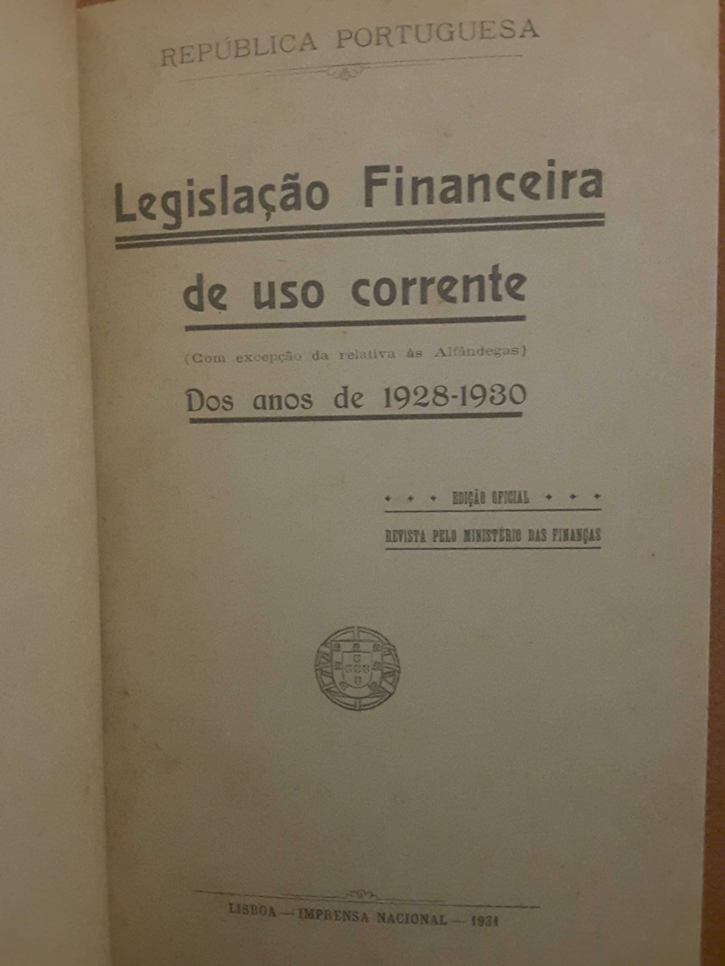 Legislação Financeira (Salazar) / M. Mathias-Salazar Correspondência