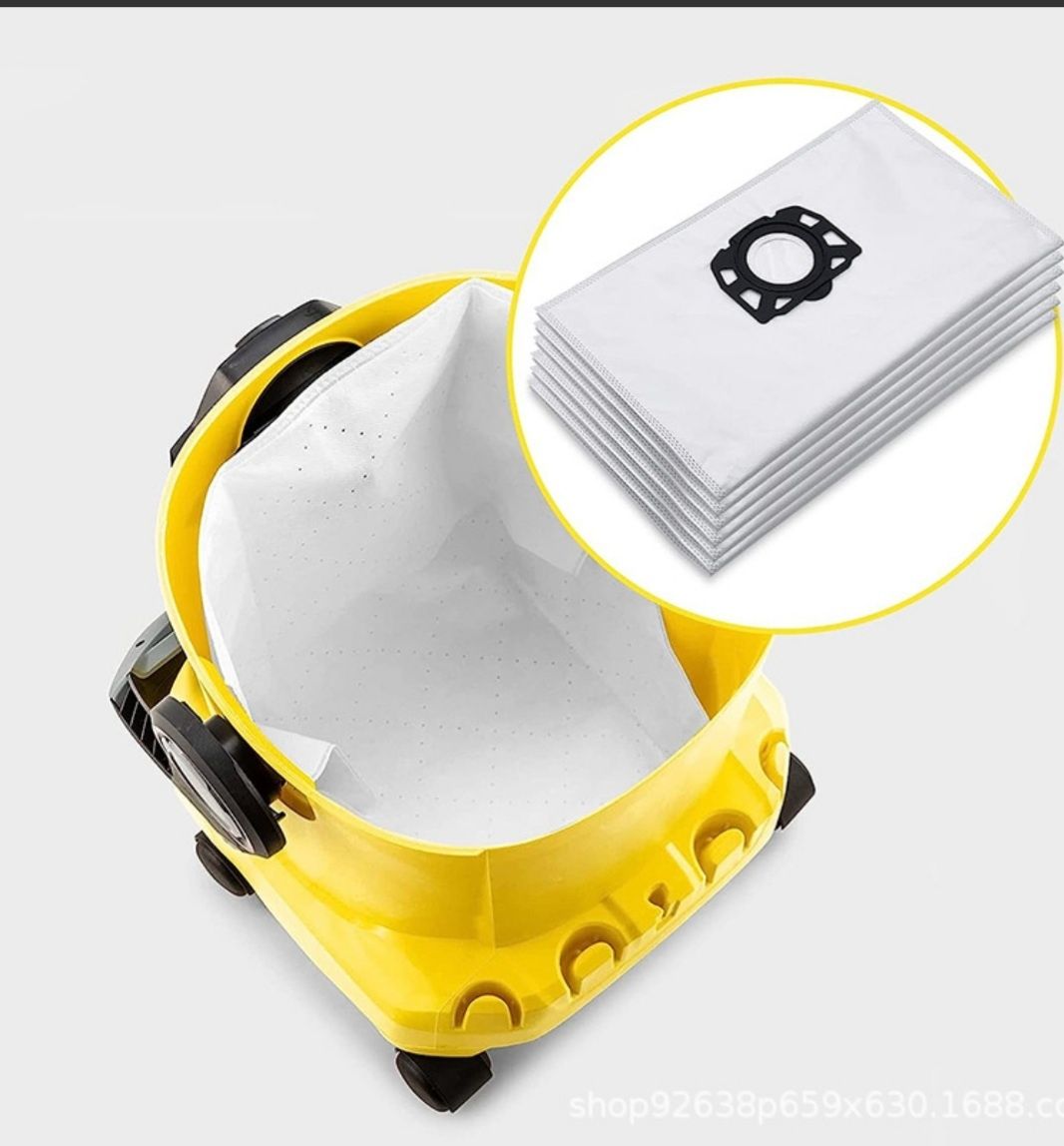Mішки для пилососа Karcher комплект 5шт.Фільтр WD4 WD5 WD6