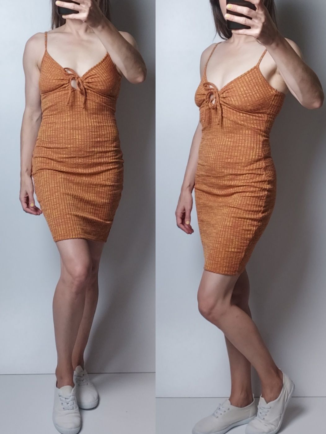 H&M_obcisła letnia sukienka_XS/S