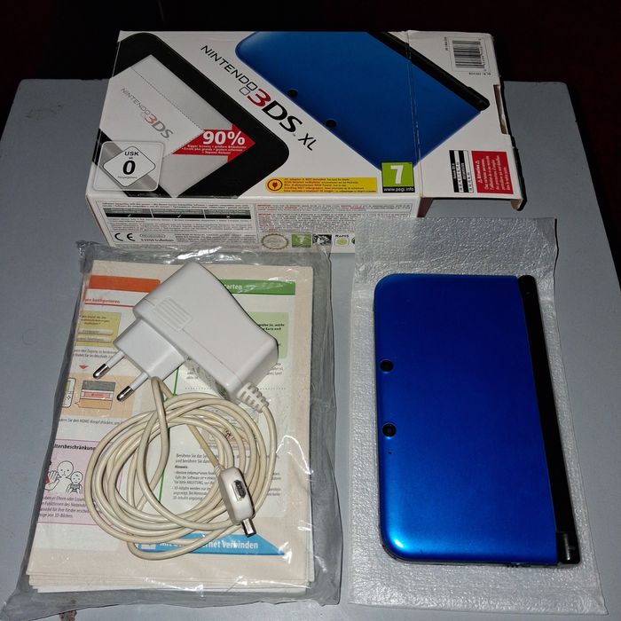 Nintendo 3DS XL Azu| Estado Impecável | Caixa + Carregador | Orig