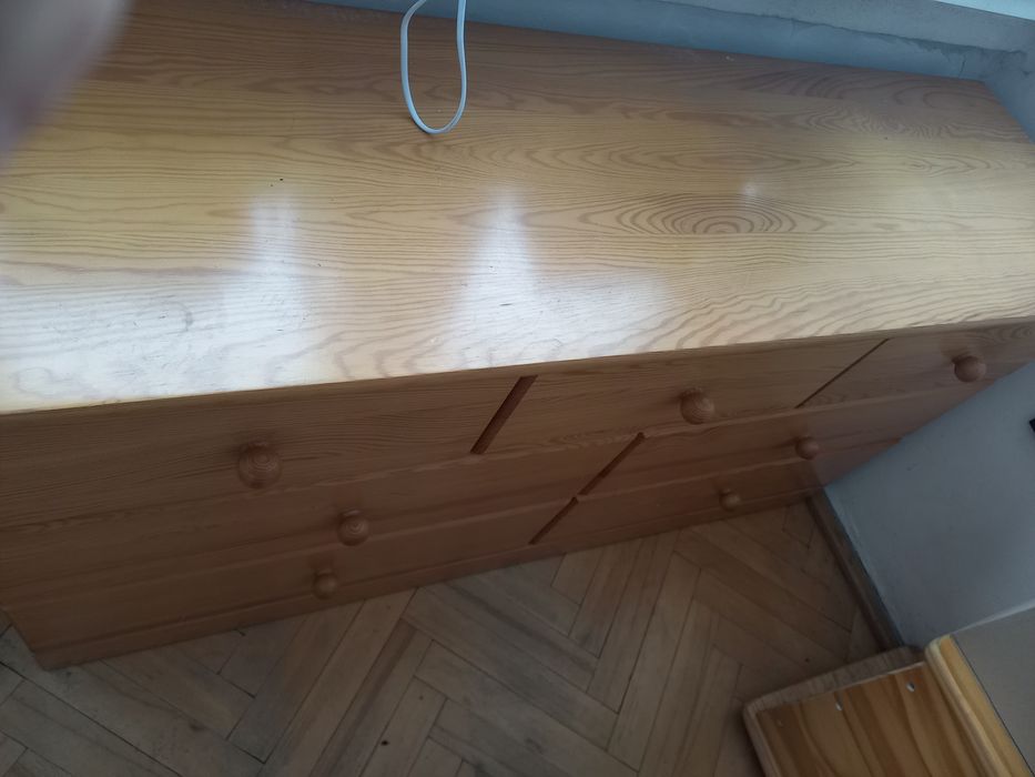 Komoda sosnowa długa