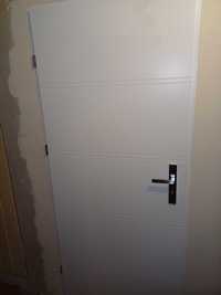 Drzwi Porta Verte białe lewe 80+ Ościeżnica stała