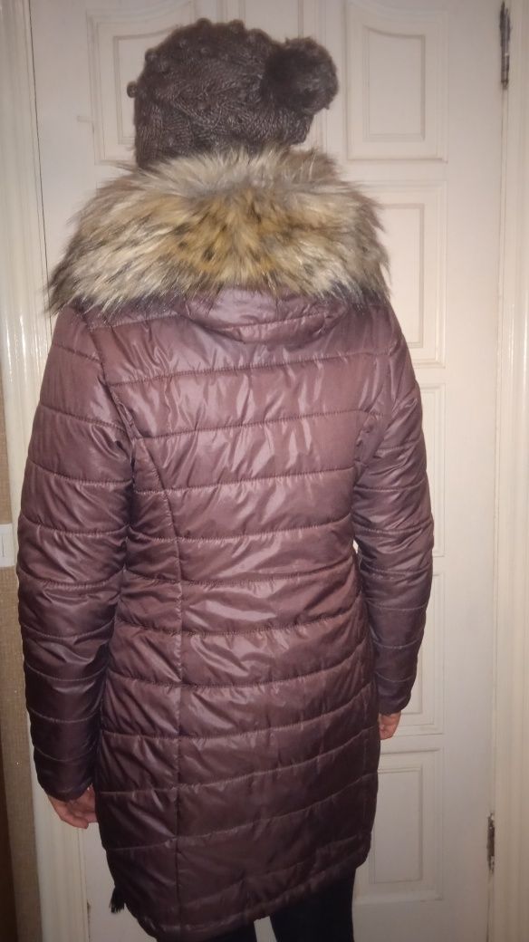 Зимовий комплект ( куртка , хомут , шапка ) ШОКОЛАД