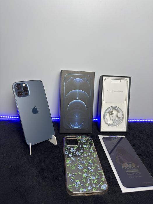 iPhone 12 Pro|Pacific Blue|100%|256GB|Zestaw