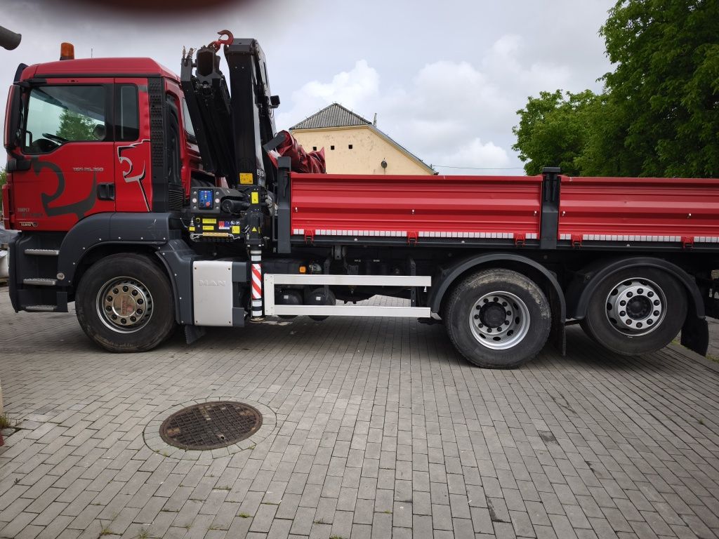 MAN TGS 26.360 wywrotka HDS żuraw