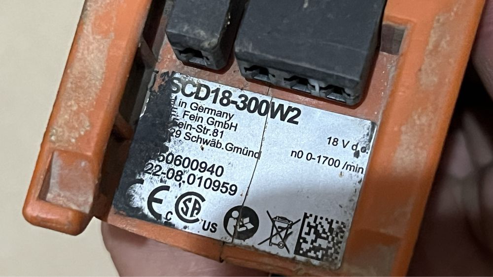 Гайковерт ударний FEIN ASCD 18-300 W2 безщітковий 18V