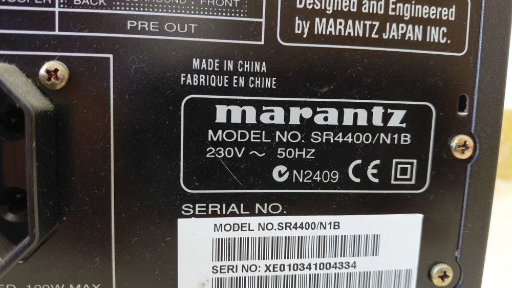 Systema AV Marantz e colunas 7.1 B&W