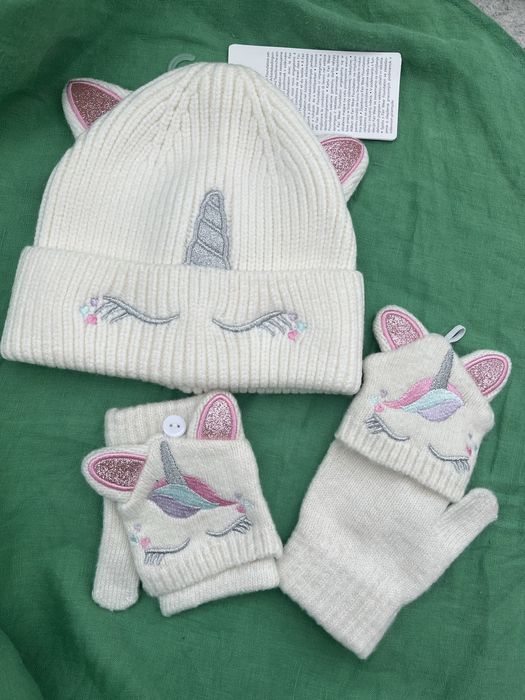 Новий комплект шапка та рукавички
