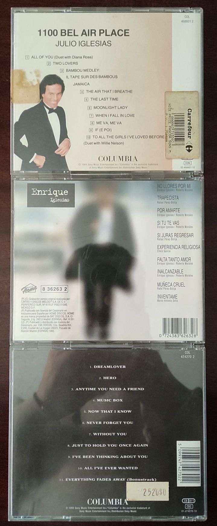 CDs de vários artistas