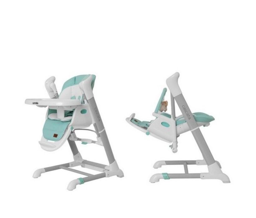 Продам столик для годування Carello 2в1 + качеля (заколисуючий центр)