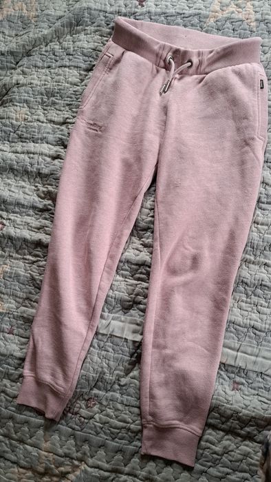 Рожеві утеплені спортивні штани М б/у