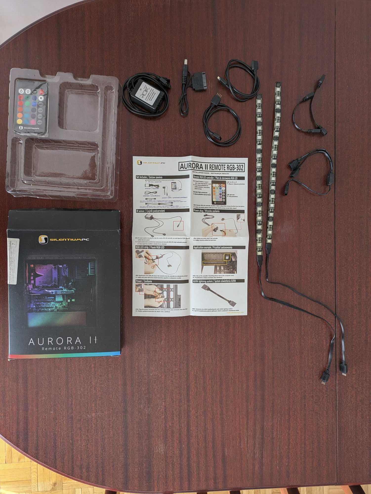 Paski LED do komputera SilentumPC Aurora II Remote rgb-302