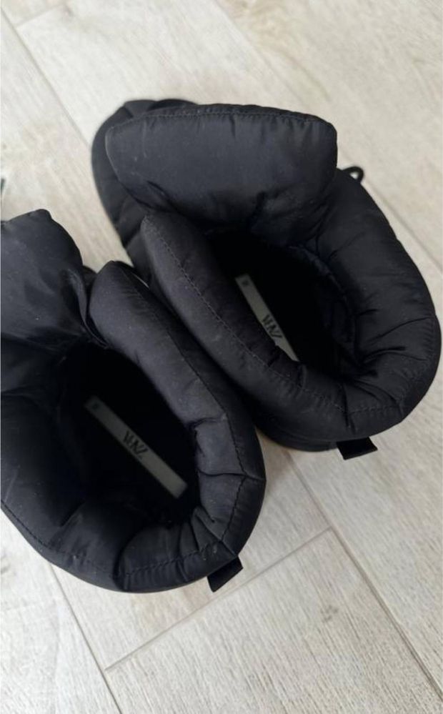 Зимові черевики дутики zara 38 24,5 cm снігоходи теплі