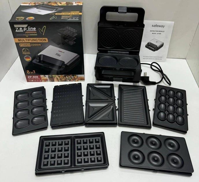 ‼️ ЛИКВИДАЦИЯ СКЛАДА ‼️ Домашний мультимейкер Гриль 8в1 Zepline ZP-808