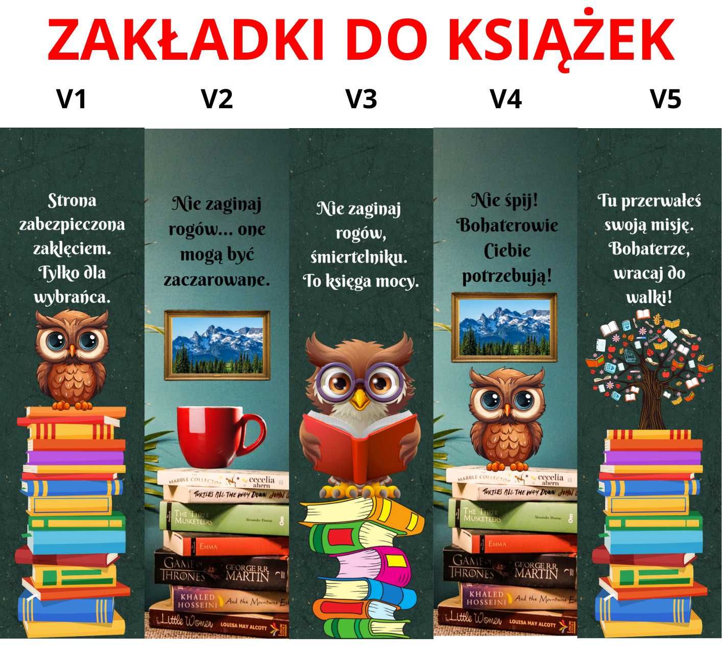 Aluminiowa zakładka do książki z własnym zdjęciem, grafiką, logiem