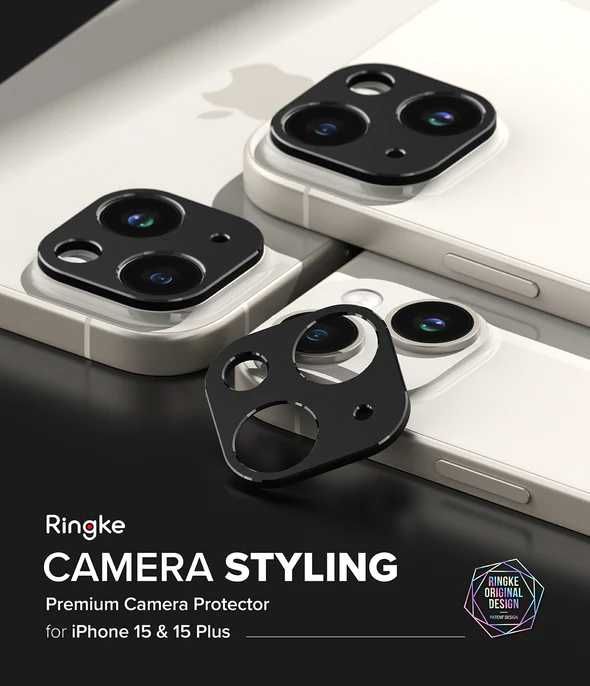 Защита для камеры Ringke Camera Styling для iPhone 15 Pro Max Black