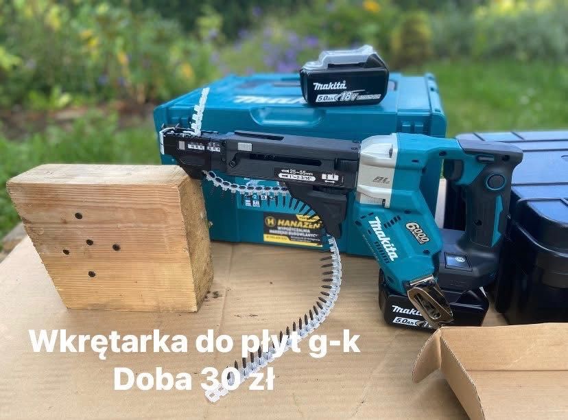 Wypożyczę podnośnik do płyt g-k/ wkrętarkę/ laser
