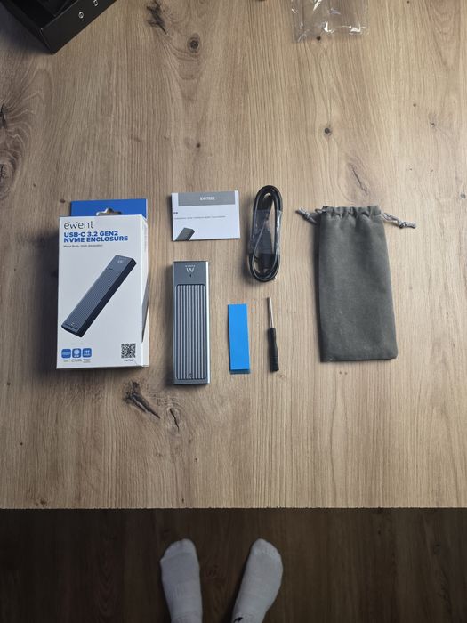 Caixa/Adaptador Ewent NVMe USB-C 3.2 Gen2 (EW7022) - Rápido