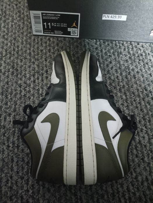 Buty męskie Nike AIR JORDAN 1 LOW rozmiar 45,5 skóra naturalna niskie