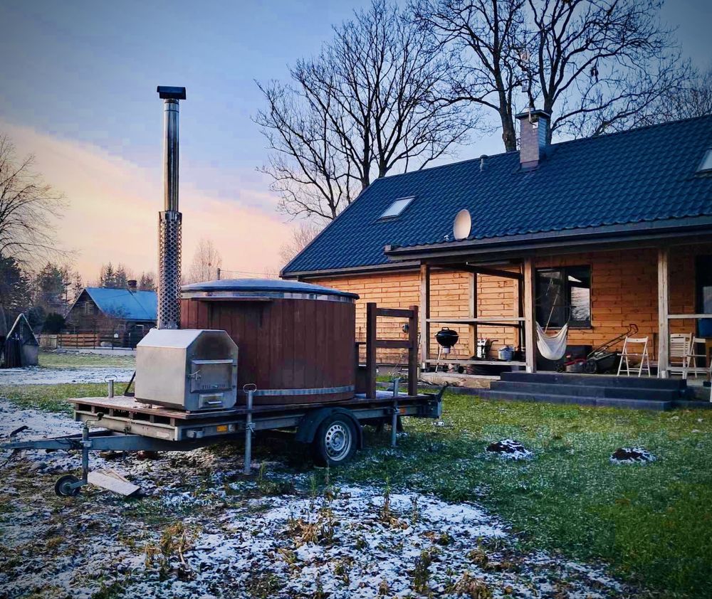 Mobilna balia, spa, ruska bania, balia z jacuzzi do wynajęcia