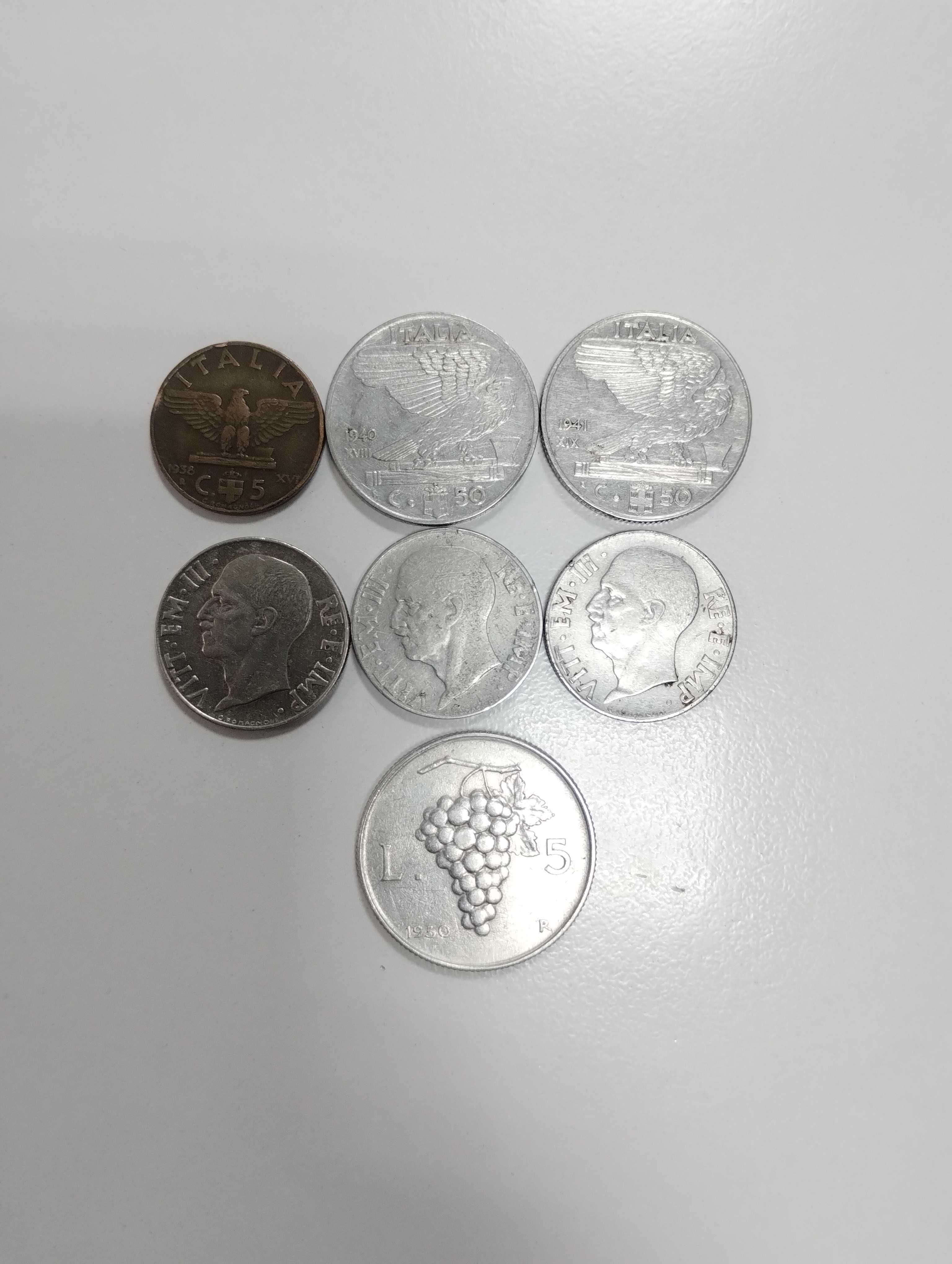 Монети Італії 1938-1950 роки