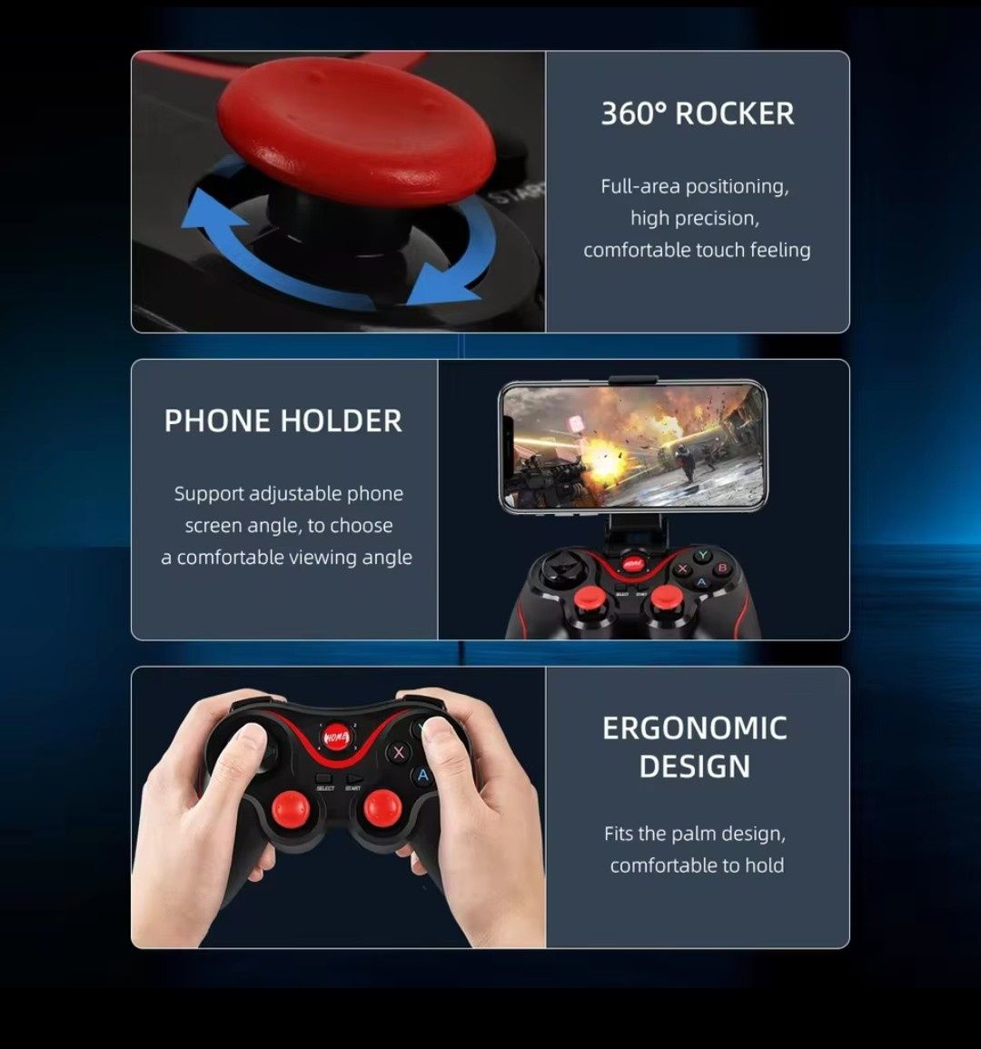 Comando wirelless ps4 - ps3 - PC - nintendo shitch