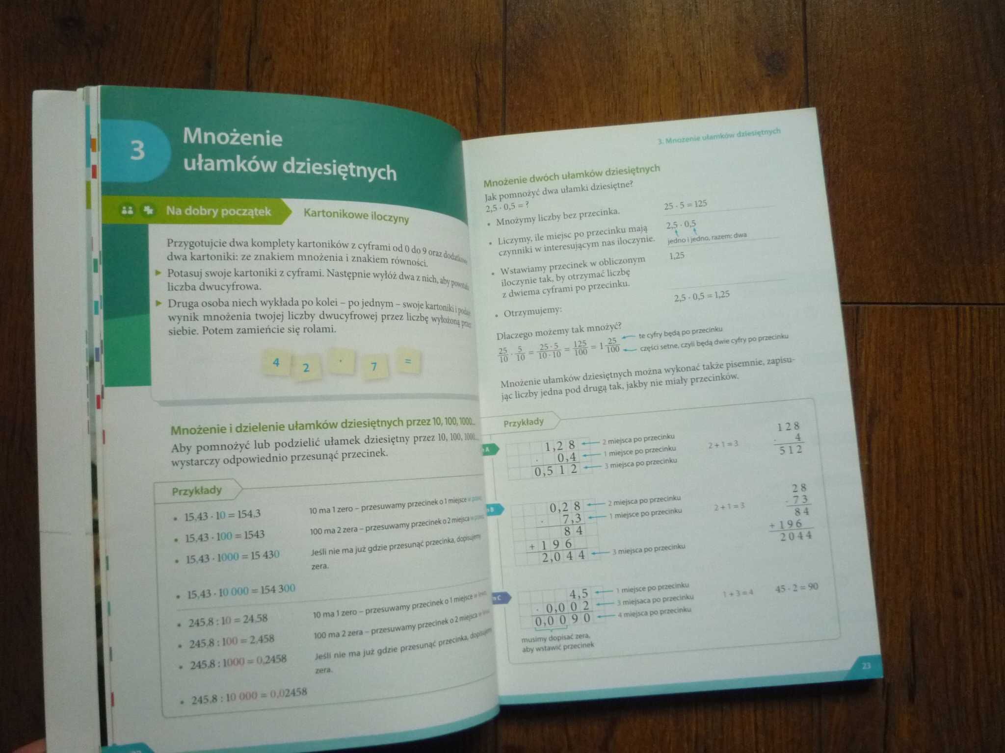Podręcznik Matematyka z kluczem Klasa 5 część 1 i 2 Nowa Era Jak nowe