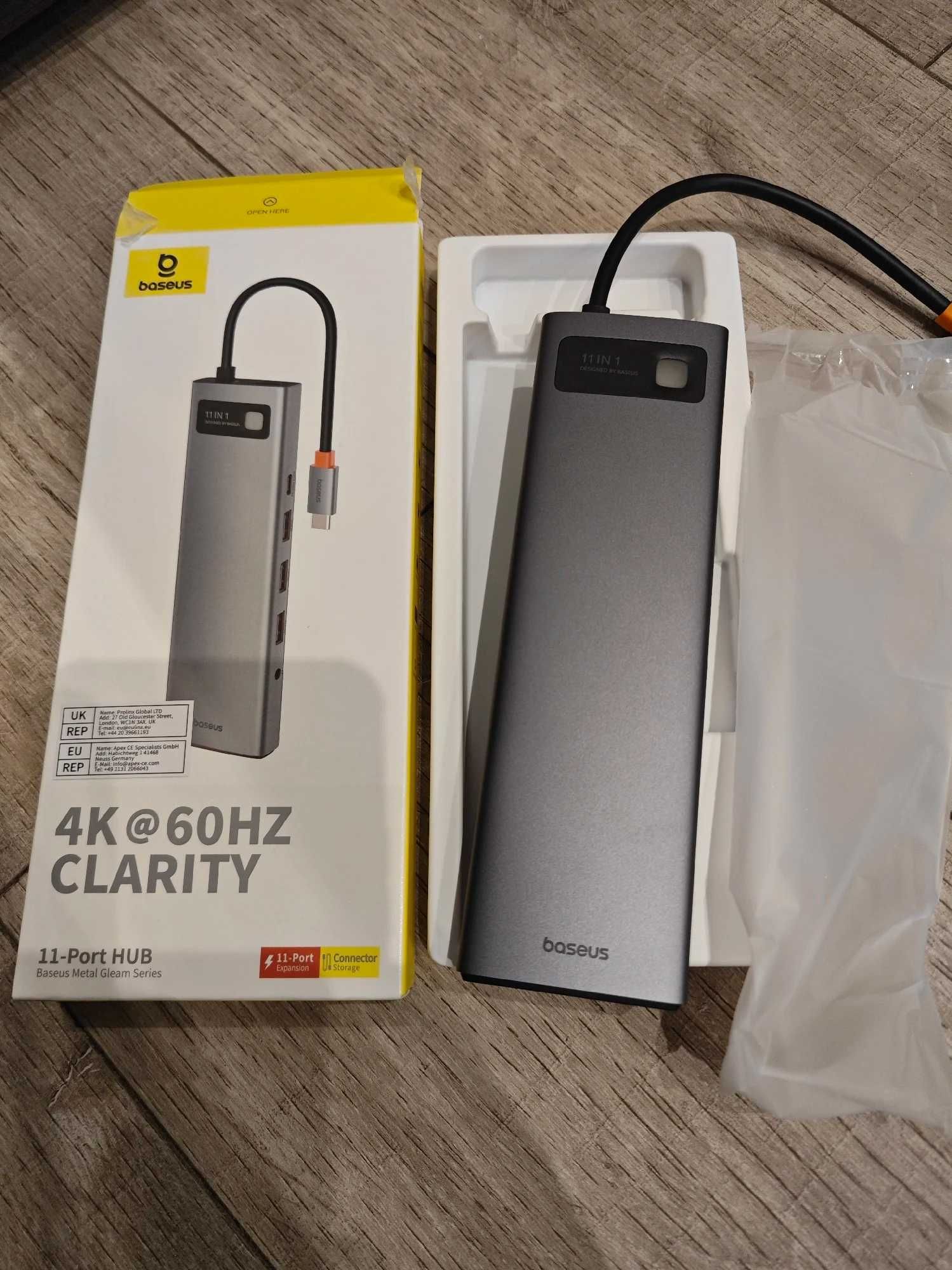 USB-хаб Baseus 11-in-1 4K/60HZ CLARITY
