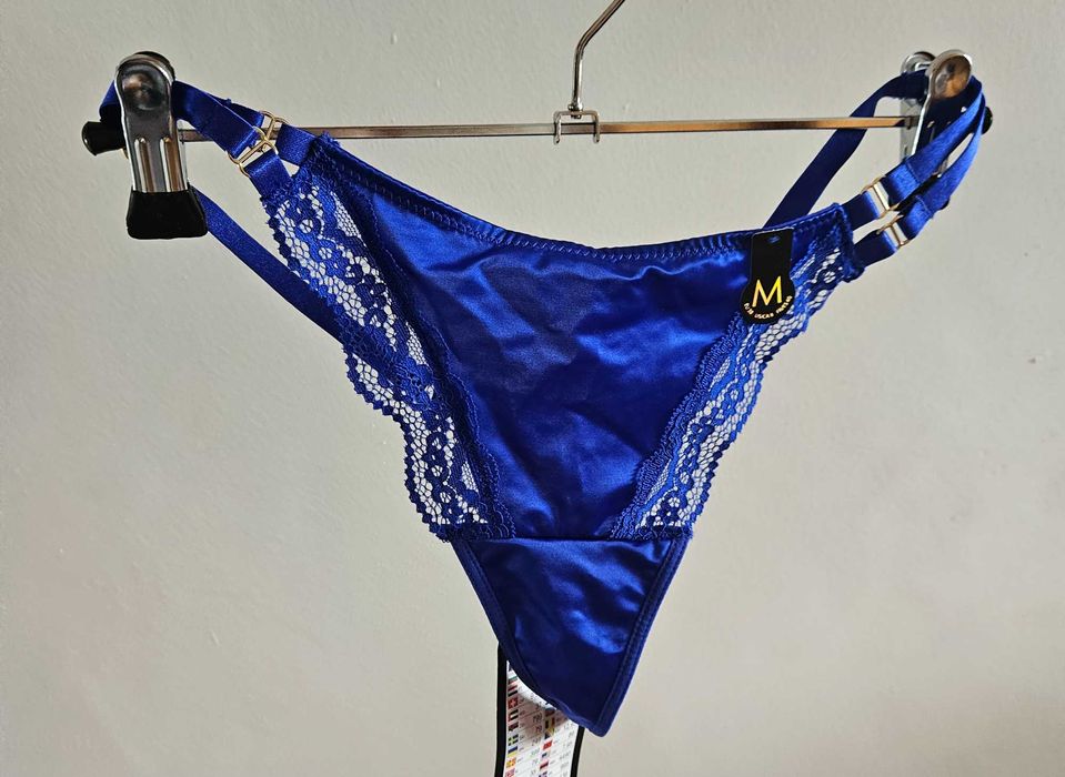 Komplet z metką rozmiar 75D niebieski