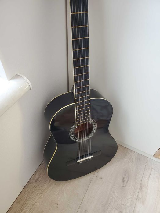 3/4 класична гітара чорна для дітей до 12 років