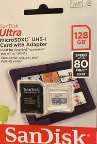 Cartão memoria novo micro 128 gb