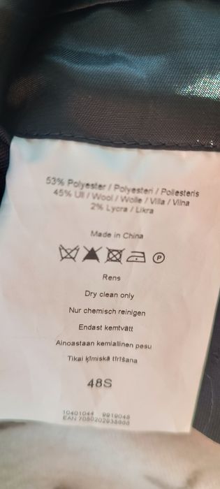 Marynarka czarna męska Dressman 48