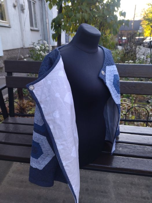 Жакет печворк, хендмейд стьобаний.